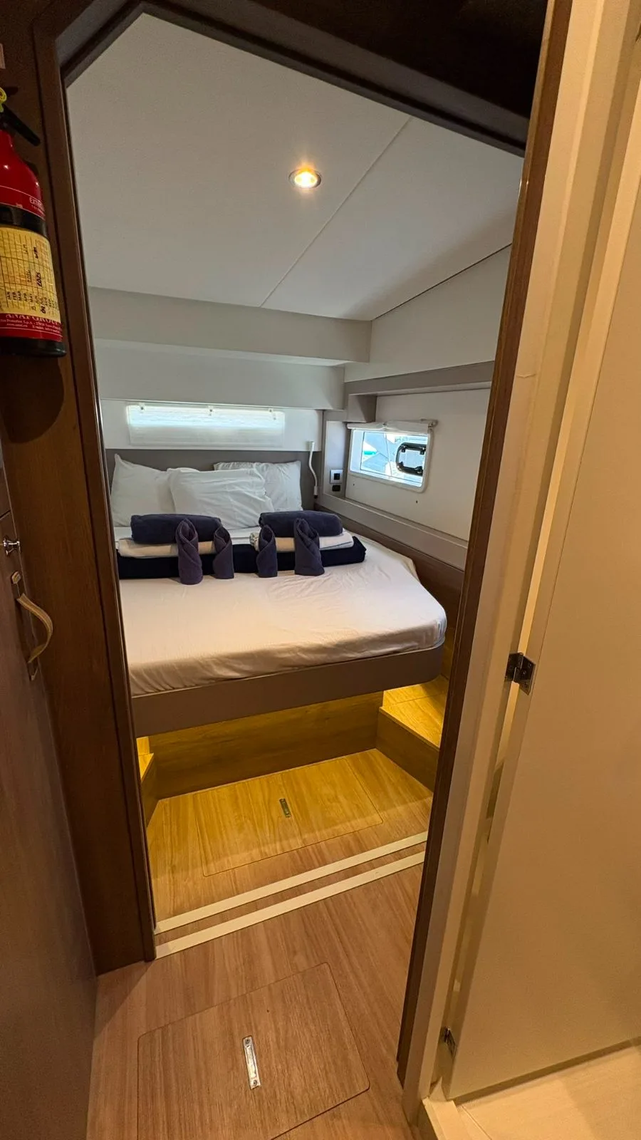 A double cabin aboard Cat Tales