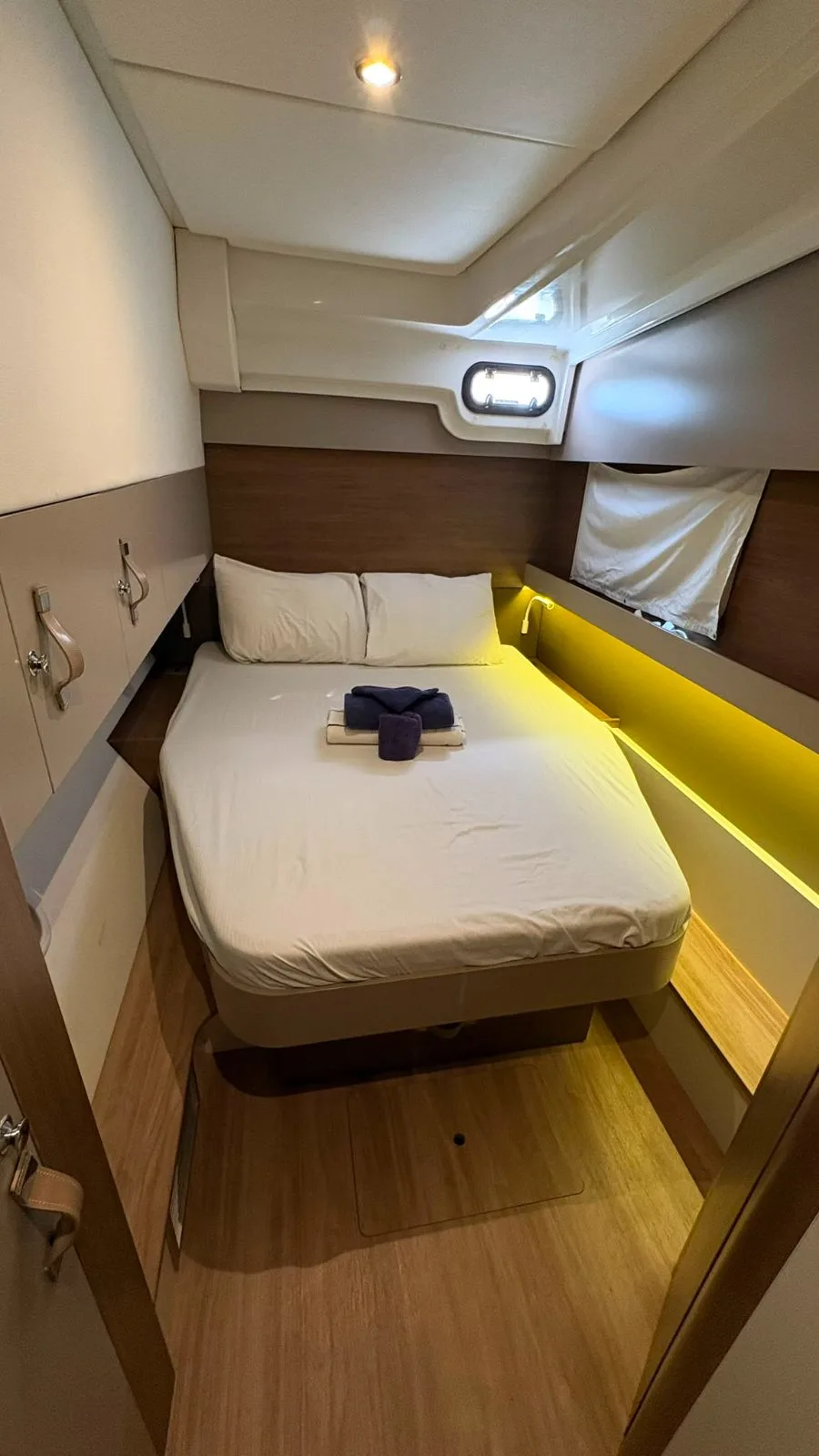 A double cabin aboard Knot a Fantasea
