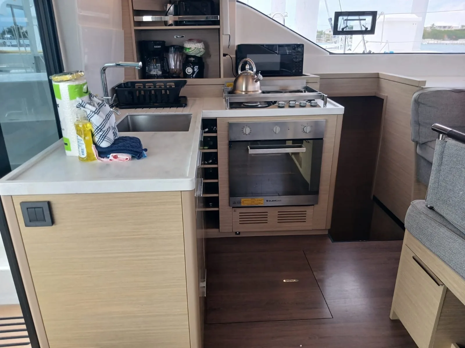 The galley of Sapphire Seas